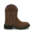 thumbnail image 2 of Justin Boots Womens Gemma Embroidered Round Toe Cowboy  Ankle Boots, 2 of 7