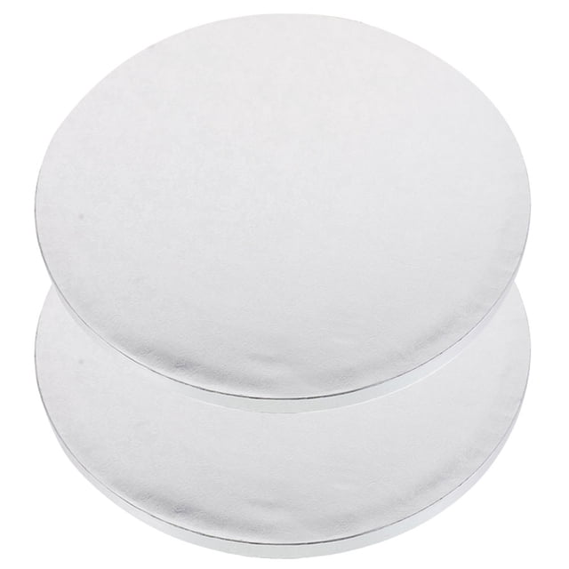 Shisuyan Plateau à Gâteau Rond Transfert de Gâteau Support de Rangement en Papier D\'aluminium Boutique de Gâteaux 2 Pcs