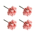 thumbnail image 2 of Ramo de flores realistas Inteprter 4 piezas decoración del hogar carmín, 2 of 6