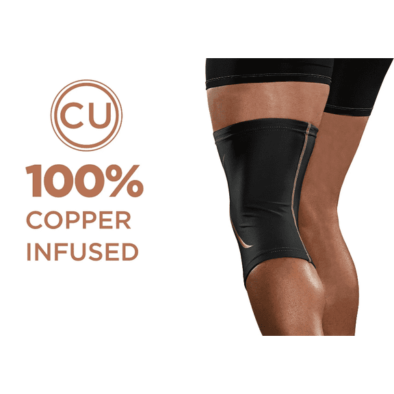 Sports Knee Sleeve Copper Knee Brace Support for Women Men Pain Relief and Joint L/XL