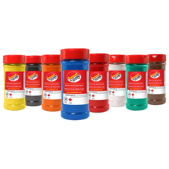 Sandtastik Classic Sand 8-Piece Bottle Set, 12 oz