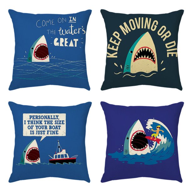 ZHAOCHENG Juego de 4 fundas de 45 x 45 cm estilo L, funda de cojín de algodón y lino, decoración del hogar, fundas de almohada decorativas, funda de cojín clásica para el hogar, sala de estar, dormito