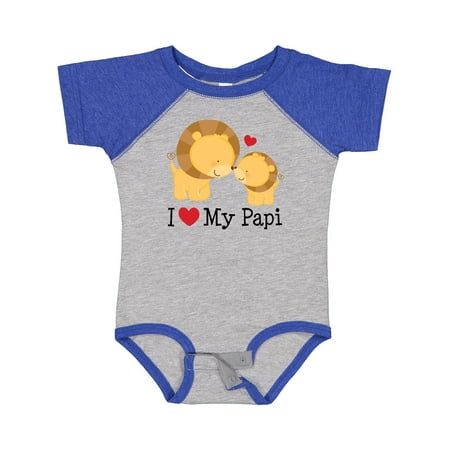 

Inktastic I Love My Papi Childs Gift Baby Boy or Baby Girl Bodysuit