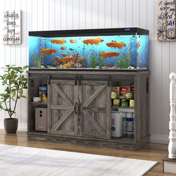 Blotout Farmhouse 55-75 Gallon Fish Tank Stand with Power Outlet