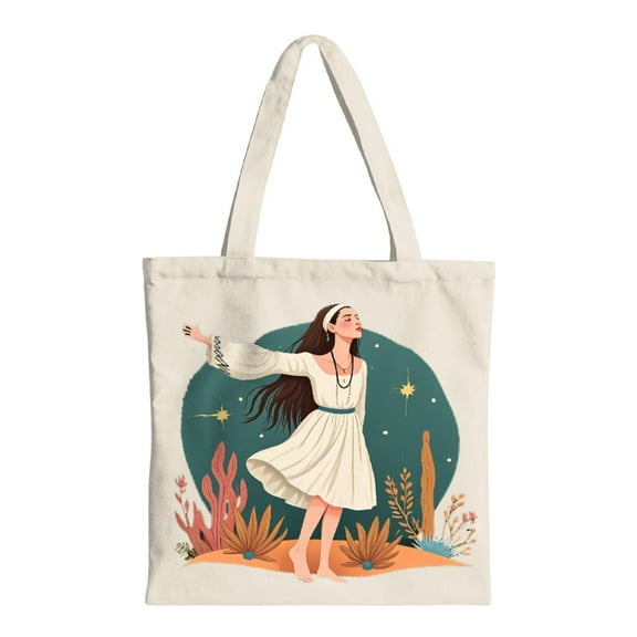 Stylish Canvas Tote Bag - Multifunctional Reusable Shopping Bag with Elegant Design for Parties Travel & Everyday Use