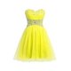 thumbnail image 1 of Bealegantom-vestido de fiesta de tul con cuentas, minivestido de fiesta de graduación, corte en A, QA2022-13, 1 of 5
