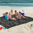 thumbnail image 5 of Extra Large Picnic Beach Blanket Waterproof Sand Proof Portable Outdoor Mat Mathematics Blackboard 60x80, 5 of 9