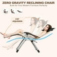 thumbnail image 3 of NAIZEA Zero Gravity Chair with Headrest Pillow Folding Recliner Foldable Lounge Chair for Poolside, Lawn and Patio, 3 of 9