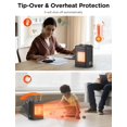 thumbnail image 4 of Calentador Space Heater Oprunsy de cerámica PTC de 1500 W con termostato de 3 modos, 4 of 7
