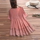 thumbnail image 1 of Fiudx Camisas para Mujer Moda Mujer Casual Cuello En V Blusa Sólida Manga Corta Botón Camiseta Verano Tops, 1 of 4