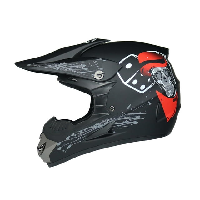 Casco de bicicleta Sharpla cara completa transpirable absorción de golpes Esqueleto rojo negro