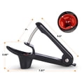 thumbnail image 3 of Cheer Collection One Hand Cherry and Olive Pitter with Splash Guard and Locking Handle, Black, 3 of 6