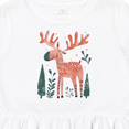 thumbnail image 4 of Inktastic Cute Moose in Forest Girls Toddler Dress, 4 of 5