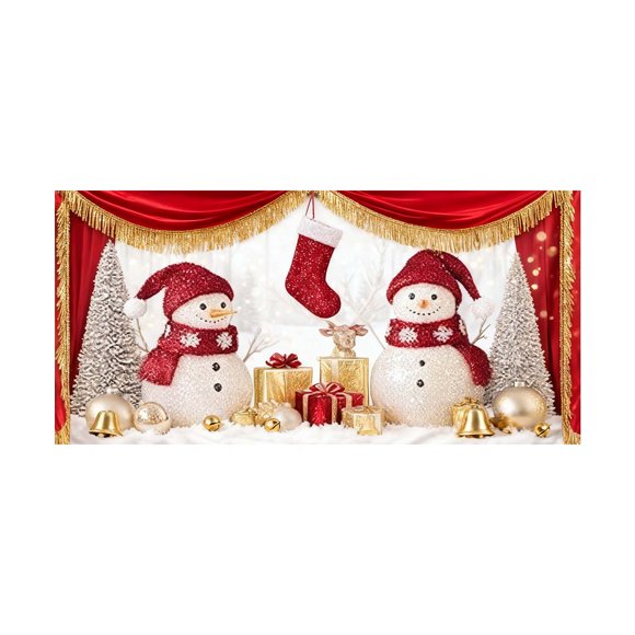 Christmas Garage Door Cover 2025 Polyester Fabric Vintage Truck Design Durable Weather Resistant for Outdoor Home Holiday Decoration