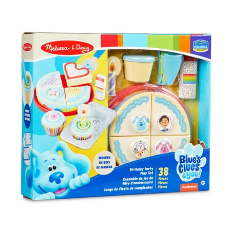 Melissa and Doug Blues Clues You Birthday Party Play Set, 38 piece