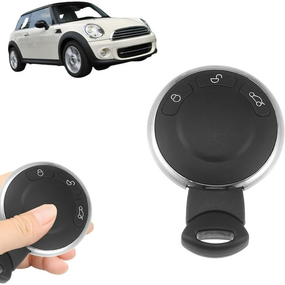 Replacement Keyless Entry Remote Car Key Fob 315MHz for BMW Mini Cooper 2006–2013, 3 Buttons with Door Key and Built-in 46 Chip
