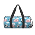 thumbnail image 2 of KLL Panda Flying in the Sky Duffle Bag For Men Women Sport Gym Fitness Tote Travel Training Workout Basketball Football Weekender, 2 of 8
