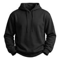thumbnail image 5 of SEROYE Sweatshirts for Men Solid Hooded Long Sleeve Pullover Lightweight Fall Winter Casual Sport Outdoor Tops (XL, Black), 5 of 10