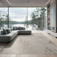 thumbnail image 2 of ODIKA 8'x10' Beige Drift Abstract Geometric Washable Area Rug Modern Shapes Concentric Circles Flowing Lines Minimalist Durable, Non-Slip for Living Room, Under Sectional, Family, 2 of 7