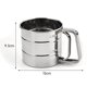 thumbnail image 3 of Taza de Tamiz de harina de azúcar inoxidable BLESIY malla fina de acero inoxidable de Una sola capa, 3 of 8