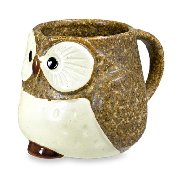 Owl Ceramic Mug (Brown)
