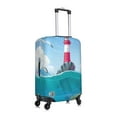 thumbnail image 3 of Haiem Lighthouse Sea Port Luggage Cover Printed Suitcase Covers for Luggage Elastic Washable Suitcase Protector Fits 18-32 Inch Luggage-X-Large, 3 of 9