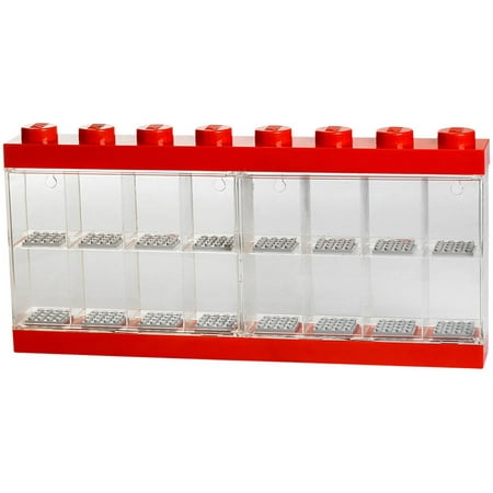 LEGO Minifigure Display Case 16, Bright Red (Best Way To Display Legos)