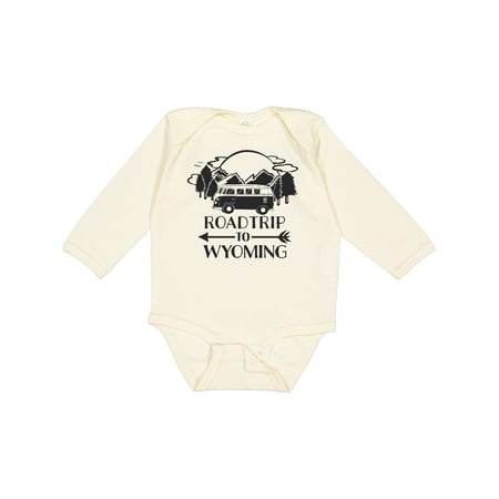 

Inktastic Road Trip to Wyoming Gift Baby Boy or Baby Girl Long Sleeve Bodysuit