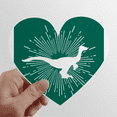 thumbnail image 1 of Speed Flexibility Fast Cooperation Heart Vinyl Sticker Bicycle Bottle Decal, 1 of 3