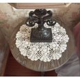 thumbnail image 3 of 2 pcs 100% Cotton Handmade Crochet Round Doilies Lace Doily Tablecloth Doilies Lace Placemats,White,15 Inch, 3 of 6