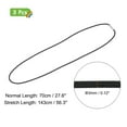 thumbnail image 2 of Uxcell 3Pcs Bandas de Caucho para Botes de Basura, Se Ajusta a Botes de Basura de 13-30 Galones 27", Negro, 2 of 7