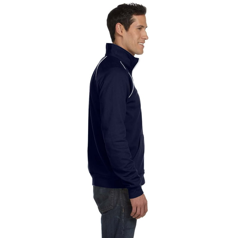 Bella Canvas Men s Piped Fleece Jacket 3710 Walmart