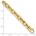 thumbnail image 3 of 14k Yellow Gold Bracelet Chain Styles Fancy 7 mm 8.5 in Hand Polished Link with Lobster Clasp, 3 of 3