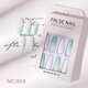 thumbnail image 3 of 24pcs Gradient Color Fake Nails Long Flat Head Sweet Style Press On Nails, 3 of 4