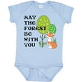 thumbnail image 3 of Inktastic May the Forest Be with You Cute Fox and Trees Boys or Girls Baby Bodysuit, 3 of 5