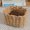 Dark Khaki, variant on 1 woven rope storage basket - a natural jute storage box suitable for bathrooms, desks, or picnics, bathroom storage item