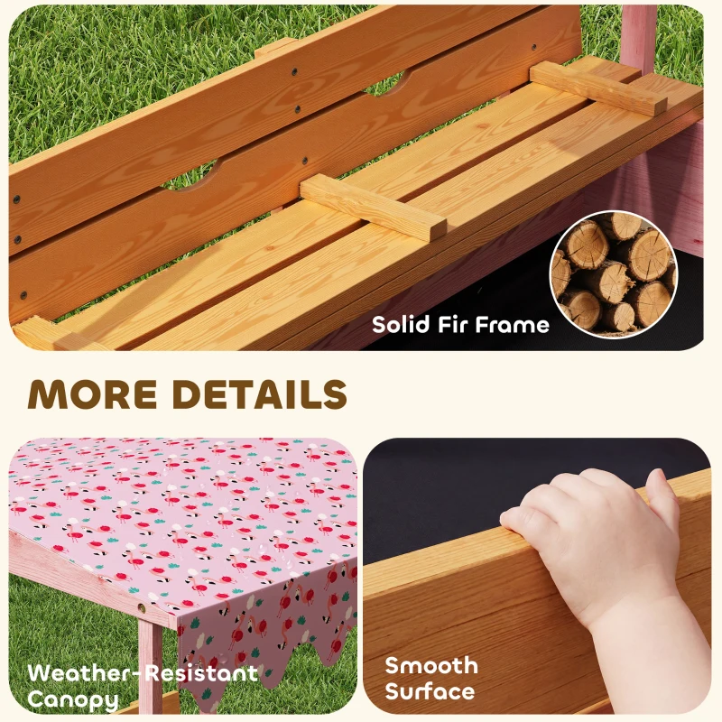 Outdoor Kids Wooden Sandbox