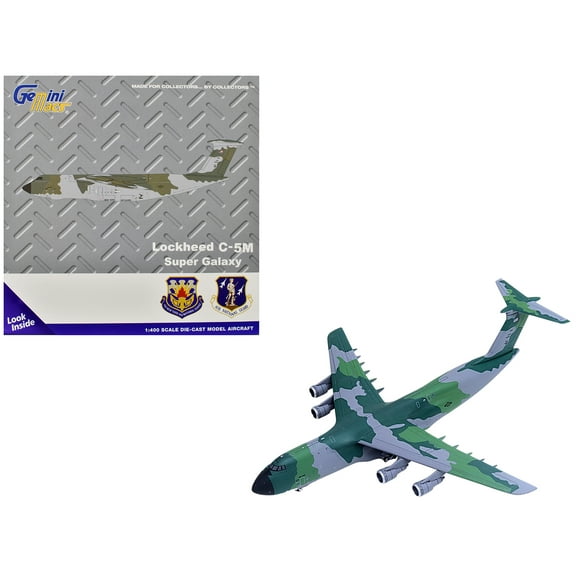 Lockheed C-5M Super Galaxy Transport Aircraft "NY Air National Guard" US Air Force Camouflage 1/400 Diecast Model by GeminiJets