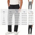 thumbnail image 3 of Mens Big & Tall Casual Golf Pants Drawstring Elastic Waist Baggy Sweatpants Flat Front Slacks Lightweight Loose Fit Summer Beach Trousers Size M-5XL Black, 3 of 5