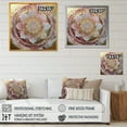 thumbnail image 4 of Designart "Rose Gold Mandala II" Boho Mandala Wall Art Living Room, 4 of 5