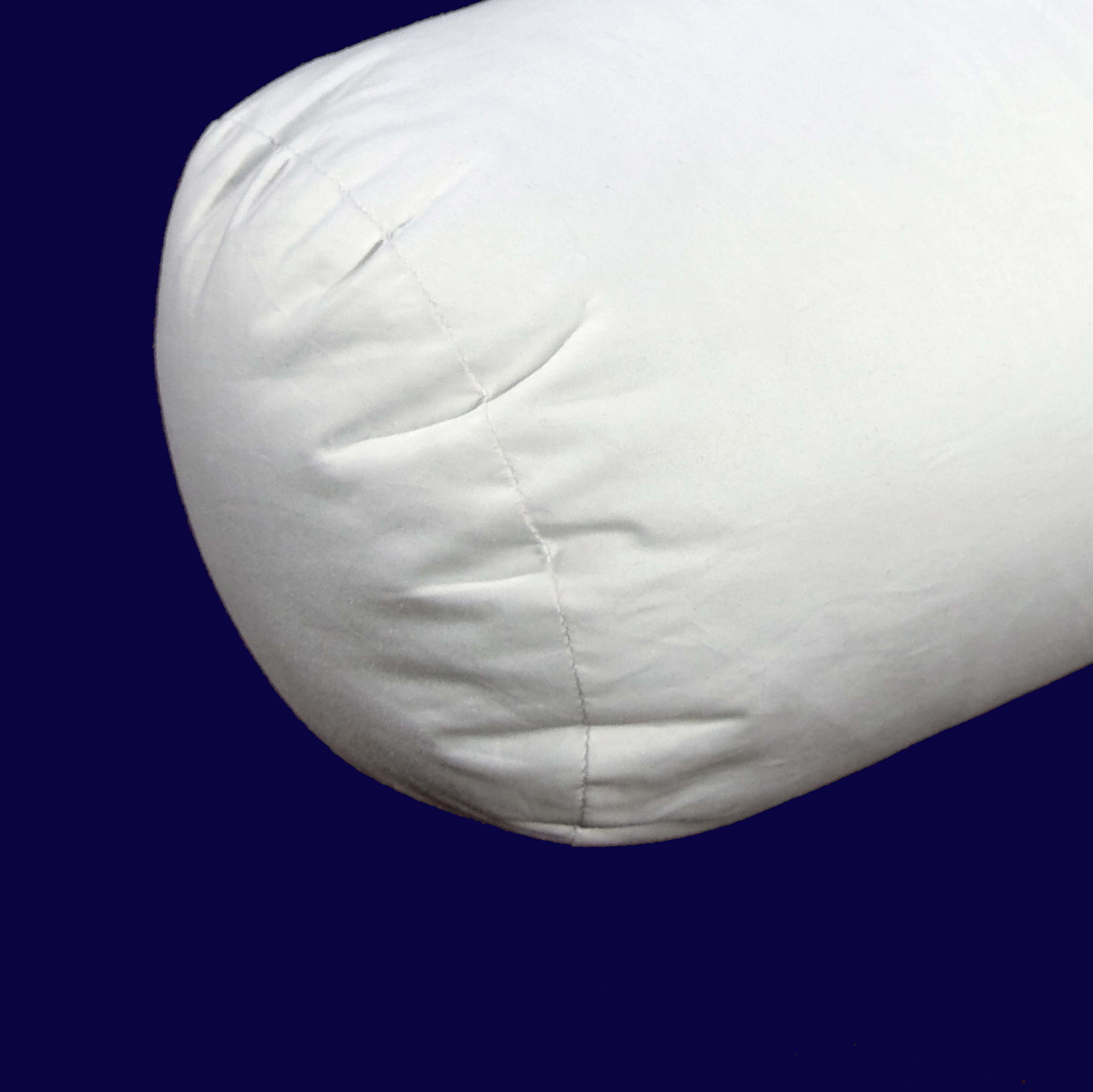 White 6/" x 1/'4/" Newpoint 100-Percent Cotton 6 by 16 Neckroll Pillow Pairs