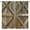 Style-3, variant on Rustic Barn Door Curtains,Farmhouse Wooden Board Plank Vintage Western Brown Cabin Country Bedroom Living Room Window Drapes 84x84in, Style