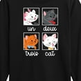 thumbnail image 3 of Disney Classics - Cats & Dogs - Un Deux Trois Cat - Toddler And Youth Long Sleeve Graphic T-Shirt, 3 of 5