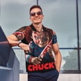 thumbnail image 3 of Lsque Chucky Pattern Golf Shirts for Men Dry Fit Print Moisture Wicking Performance Short Sleeve Polo Shirt-XX-Large, 3 of 7