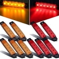 thumbnail image 5 of 10 PCS 6LED/pc AUTO SignalSide Marker Lamp Rear Lights Clearance Tail Lights for Bus Truck VanRV Lorry, 5 of 9