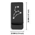 thumbnail image 2 of Stainless Steel Leo (Lion) Astrology Constellation Classic Slim Money Clip Credit Card Holder, 2 of 2