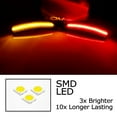 thumbnail image 2 of 4pc Set Black-Out Dark Lens Front/Back Full LED Side Marker Lights For 2017-up Chrysler Pacifica Pinnacle Voyager, Replace OEM Amber/Red Lens Sidemarkers, 2 of 9
