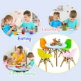 thumbnail image 4 of Gymax Ensemble de 5 Pcs pour Enfants Table Ronde Colorée et Chaises avec 4 Chaises Sans Accoudoirs, 4 of 10