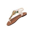 thumbnail image 1 of Sandalias de Mujer Cómodas de Moda Casual Estilo Bohemio Zapatos de Playa Más Tamaño Primavera / Verano de Moda Doble Correa Sandalias, 1 of 9