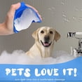 thumbnail image 5 of Juego de 2 cepillos de ducha para perros (azul + amarillo). Cepillo para el cuidado de mascotas, cepillo para champú de gatos, cepillo de ducha, mango ajustable, masajeador de goma relajante, adecuado, 5 of 5